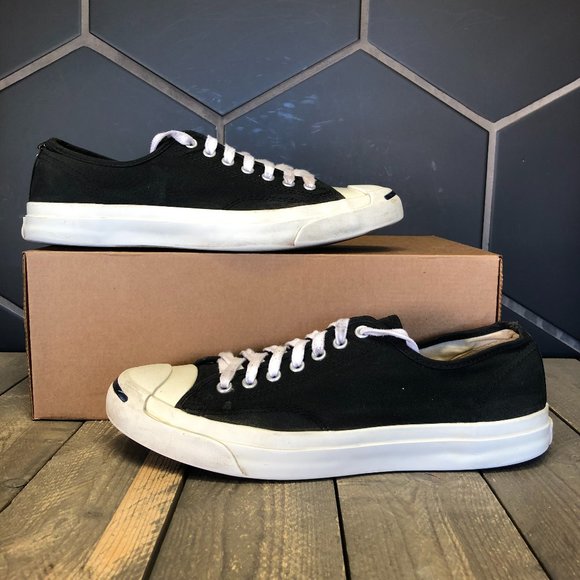 Converse Jack Purcell Low Top OG Black White Sz 10